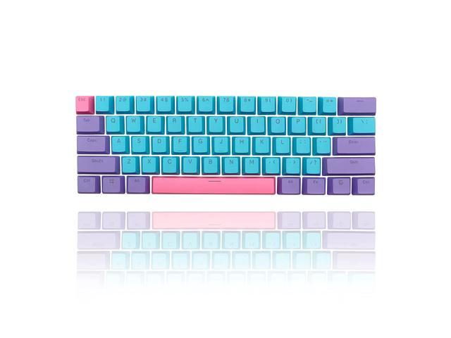 Whysp Backlit Keycaps 60% For Gk61 60 Percent Keyboard Oem Profile Pbt Key Cap Replacement 6.25U Space Bar For One Mini 2