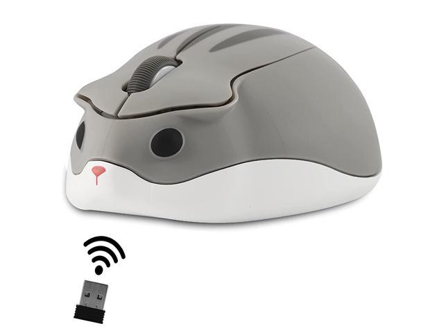 Wireless Mouse Cute Hamster Shaped Computer Mouse 1200Dpi Less Noice Portable Usb Mouse Cordless Mouse For Pc Laptop Computer Notebook Macbook Kids.
