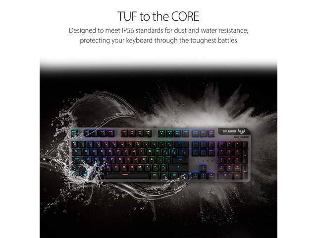Asus Optical-Mechanical Compact Gaming Keyboard - Ra03 Tuf K7 Pc Gaming Keyboard, Tactile Switches, 25X Faster, Magnetic Wrist Rest, Ip56.