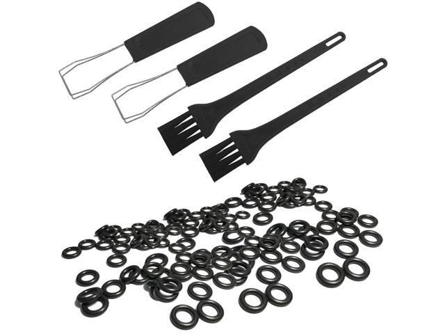 Keycap Puller Cleaning Tool And Rubber O-Ring Sound Dampeners, 2 Pcs Keycap Puller, 2 Cleaning Brush & 140 Pcs Rubber O-Ring