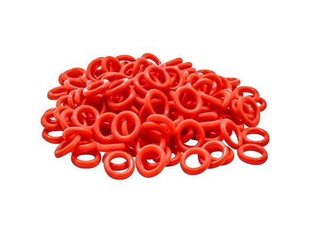 200 Pieces Rubber O-Ring Switch Dampeners Keycap White For Cherry Mx Key Switch Keyboards Dampers Red