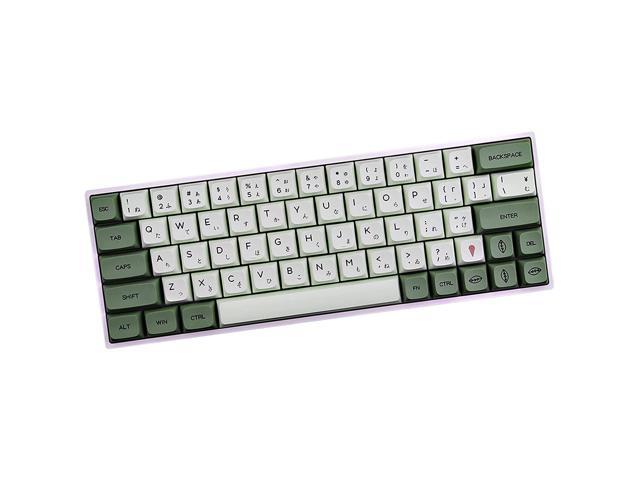 Pbt Keycaps, 124 Keycaps Dye-Sublimation Xda Profile Japanese Matcha Keycap Set For Mechanical Keyboards English Us Layout
