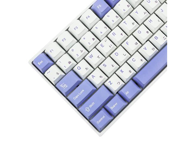 137 Keys Rabbit Cherry Profile Purple White Pbt Dye Sub Japanese Keycaps For Mx Mechanical Keyboard Gmmk Filco 104 Tkl Gk61 Kbd75 96 Gk64 68 137.