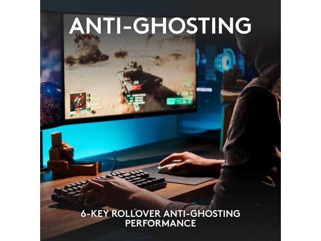 Logitech - G413 TKL SE Tenkeyless Wired Mechanical Tactile Switch Gaming Keyboard for Windows/Mac with Backlit Keys - Black - image 6