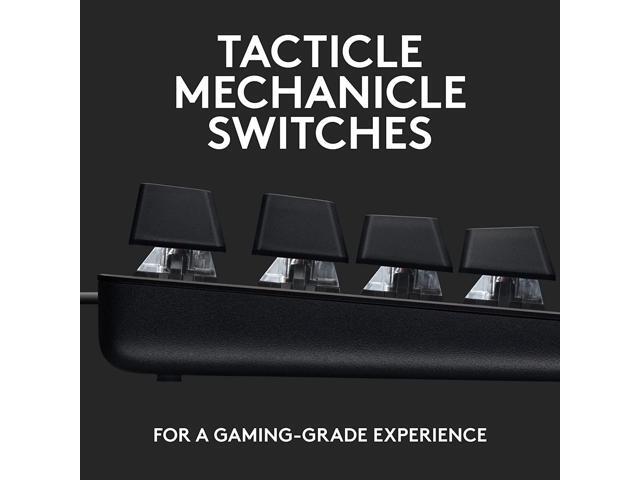 Logitech - G413 TKL SE Tenkeyless Wired Mechanical Tactile Switch Gaming Keyboard for Windows/Mac with Backlit Keys - Black - image 3
