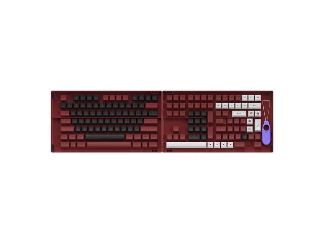 Bred 158-Key Asa Profile Pbt Double-Shot Keycap Set For Mechanical Keyboards With Collection Box