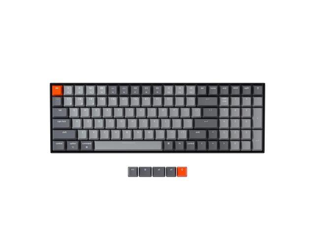 K4 Wireless Mechanical Gaming Keyboard With White Led Backlight/Ga G Pro Red Switch/Wired Usb C/96% Layout, 100 Keys Bluetooth Computer Keyboard.