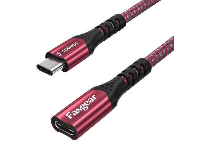 Usb C Extension Cable 1.6Ft 10Gbps Usb 3.1 Gen 2 Type C Male To Female Cord Support 4K Video Audio Output Compatible For Thunderbolt 3.