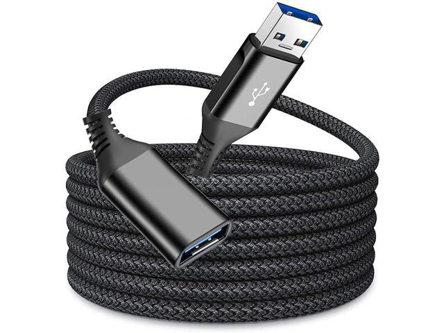Usb Extension Cable 10Ft, Type A Male To Female Usb 3.0 Extension Cord Nylon Braided Supports High Speed 5Gbps Compatible With Usb Keyboard, Flash.