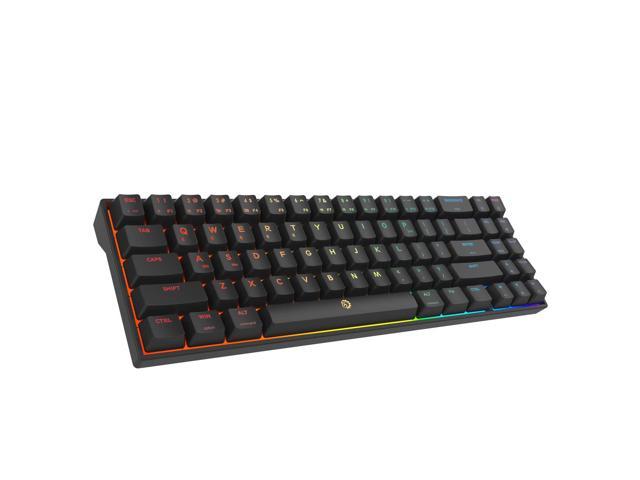Calibur V2 Pro Bluetooth 5.1 Wireless Rgb Mechanical Gaming Keyboard With Detachable Usb-C Cable, Compatible With Pc/Mac, 71-Key Compact Us Layout.