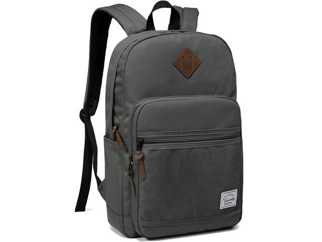 Laptop Backpack For Men, Water Resistant Lightweight 15.6Inch School Teacher Bag For Unisex Dark Gray