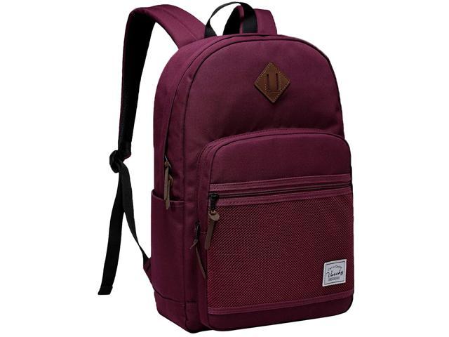 Laptop Backpack For Women, Water Resistant Lightweight 15.6Inch School Teacher Bag For Unisex Burgundy