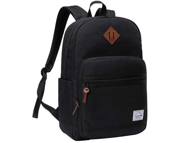 Laptop Backpack For Men, Water Resistant Lightweight 15.6Inch School Teacher Bag For Unisex Black