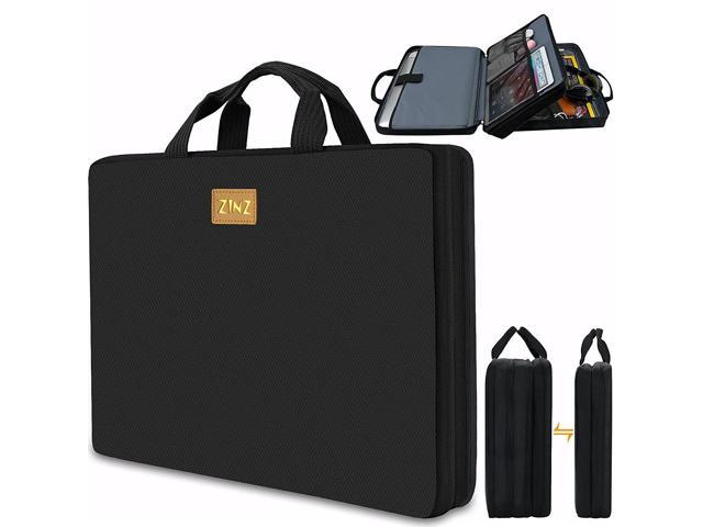 Slim & Expandable Laptop Sleeve 15 15.6 16 Inch Case Bag For Popular 15'-16' Notebooks Water-Resistant Handbag Multipurpose Computer Accessories.