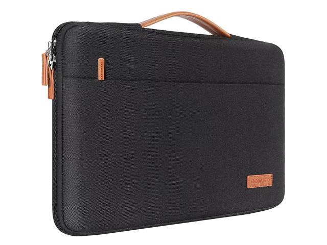 10 Inch Laptop Sleeve Portable Carrying Case Comfort Handbag Soft Computer Handle Bag For 12' Macbook / 10.8' Surface 3 / 10.1' Notebook, Black