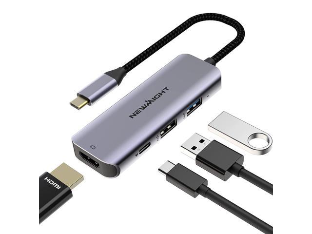 Usb C Hub Usb-C To Hdmi Adapter- 4 In 1 Usb C Adapter With With 100W Power Delivery Hdmi 4K Usb3.0 Fast Data Transfer For Macbook Air/Ipad Pro And.