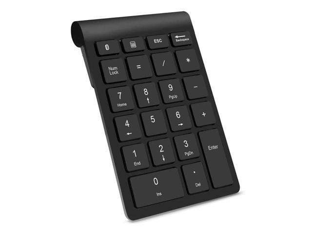 Bluetooth Number Pad, Wireless Numeric Keypad, 22-Key Portable Slim Numpad Financial Accounting Data Entry, External 10 Key For Laptop, Mac.