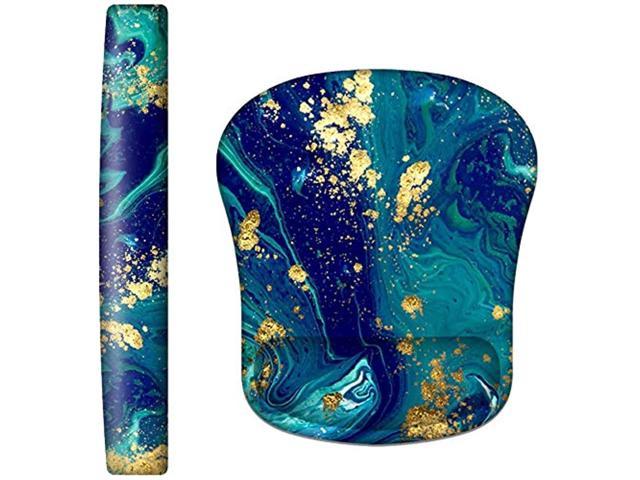 Wrist Rest And Ergonomic Mouse Pad With Wrist Support, Tapis De Souris Memory Foam Filled Non Slip Base Easy Typing And Relieve Wrist Pain For.