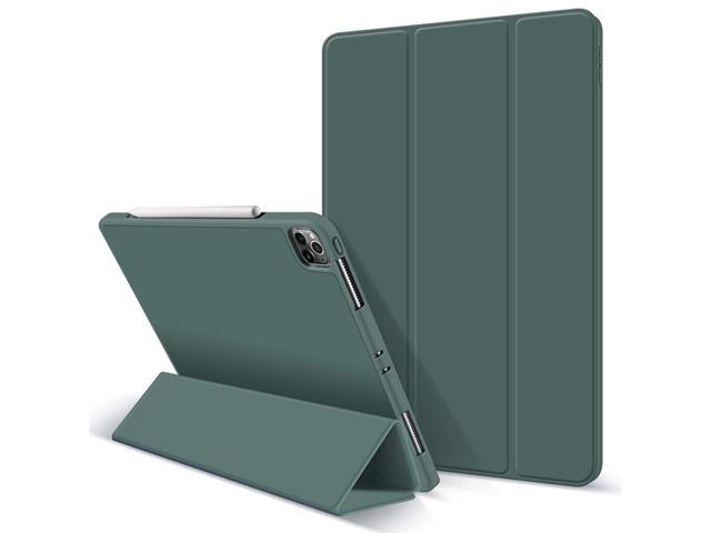 Case For Ipad Pro 11 2020 & 2018, Auto Sleep/Wake Ultra Slim Lightweight Trifold Stand Smart Cover, Soft Tpu Back Case With Pencil Holder For Ipad.