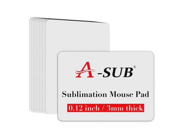 Sublimation Mouse Pad Blank Rectangular Blanks 3Mm Thick For Transfer Heat Press Printing Crafts 9.4X7.9X0.12 Inches White 11Pcs