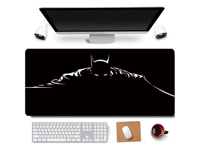 31.5X11.8 Inch Bat Shadow Non-Slip Rubber Stitched Edges Extended Large Gaming Mouse Pad Office Keyboard Mouse Mat