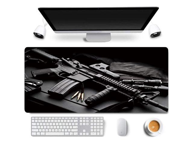 31.5X11.8 Inch Cool Cs Gun Cleaning Non-Slip Rubber Extended Large Gaming Mouse Pad With Stitched Edges Computer Keyboard Mouse Mat Pc Accessories.