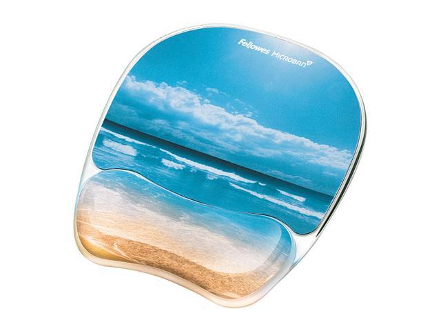 Photo Gel Mouse Pad And Wrist Rest With Microban Protection, Sandy Beach (9179301)