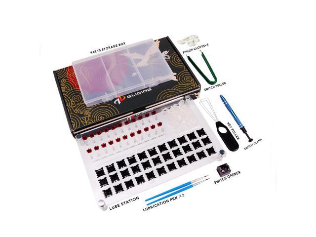 33 Lube Station Switch Tester Opener Acrylic Diy Double-Deck Removal Platform Keycaps Puller For Custom Ga Cherry Mechanical Keyboard(Lubrication.