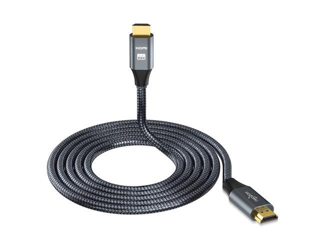 4K Hdmi Cable 15M / 50Ft, High Speed 18Gbps Hdmi 2.0 Cable, Braided Cord Hdmi Cable Compatible With Ps5, Ps3, Ps4, Pc, Projector, Hdtv, Xbox