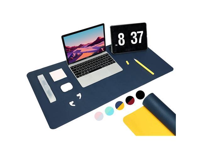 Desk Pad, Large Office Mouse Mat 31.5" X 15.7", Waterproof Pu Leather Mouse Pad, Dual Side Desk Blotter Protector, Non-Slip Laptop Desk Writing.