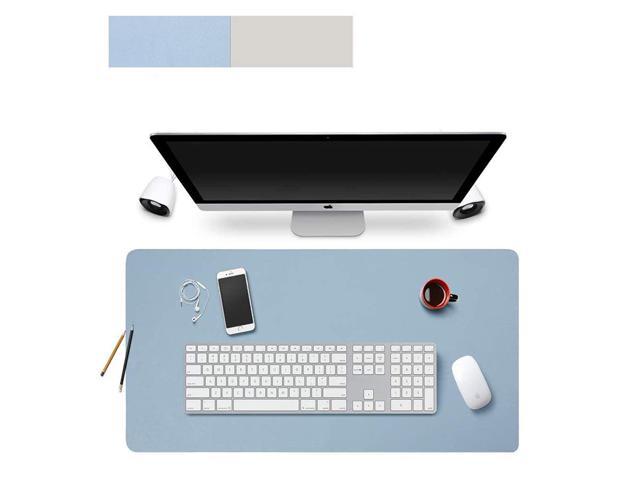 Multifunctional Leather Computer Mouse Pad Office Writing Desk Mat Extended Gaming Mouse Pad, Non-Slip Waterproof Dual-Side Use Desk Protector.