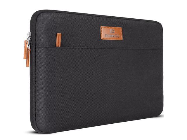 15.6 Inch Classic Portable Canvas Laptop Sleeve Case Computer Bag For 15.6' Notebook / Lenovo / Asus / Hp / Dell / Toshiba, Black