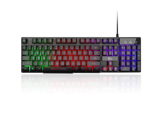 Rgb Wired Gaming Keyboard, Rainbow Mixed Backlit Keyboard For Pc, Laptop, Gaming, Home Office