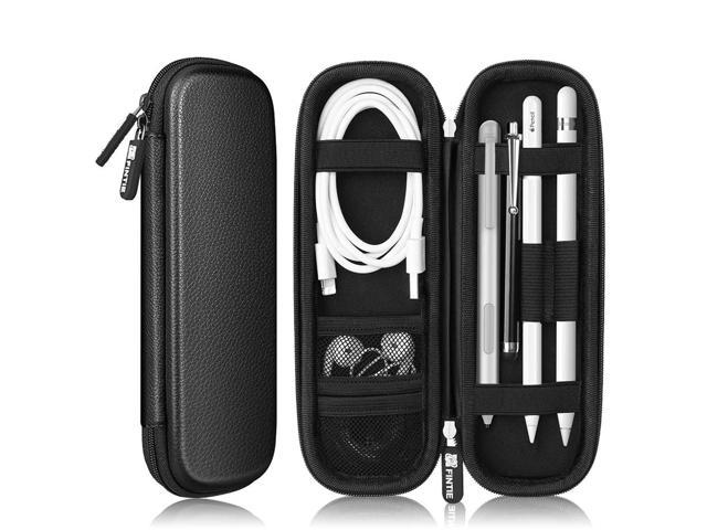 Holder Case For Apple Pencil (1St And 2Nd Generation), Pu Leather Protective Carrying Bag Sleeve Compatible With Apple Pen Accessories, Usb Cable.