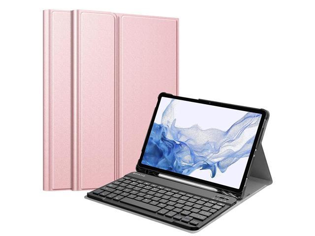 Keyboard Case For Samsung Galaxy Tab S8 / Tab S7 11 Inch (Model Sm-X700/X706/T870/T875/T876) With S Pen Holder, Slim Lightweight Stand Cover.