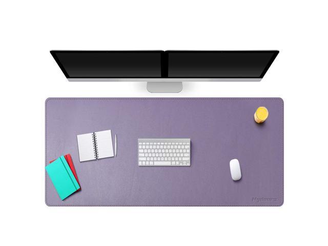 Desk Pad Blotter Protector 53.2X23.6Inch Pu Leather Desk Mat Laptop Keyboard Mouse Pad Comfortable Waterproof Office Writing Mat (135X60Cm, Light.