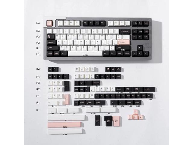 177 Keys Pbt Double Shot Keycaps Cherry Profile Olivia Keycasp With 7U Spacebar Fit For 61/64/87/104/108 Cherry Mx Switches Mechanical Keyboard