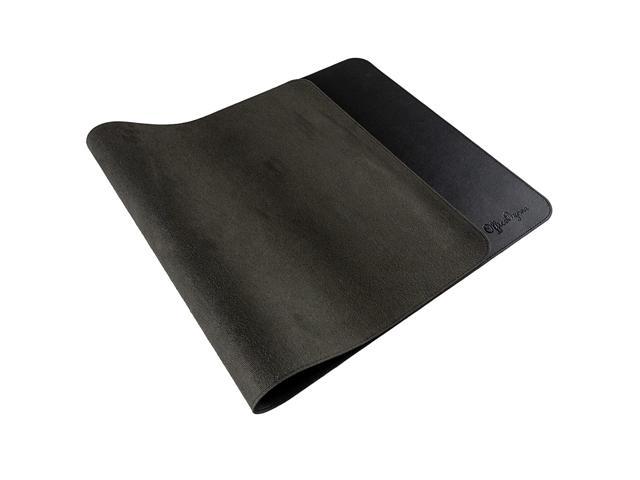 Desk Pad, Desk Mat, Mouse Pad With Stitched Edges. Non-Slip Suede Base - Black - 31.5' X 15.7'