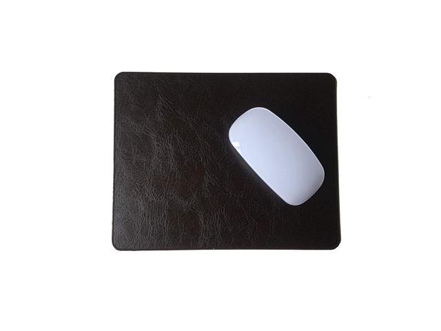 Thick Cowhide Leather Mouse Pad With Waterproof Coating, Non-Slip Suede Backing, By (Espresso Brown-1 Pc/Pack)