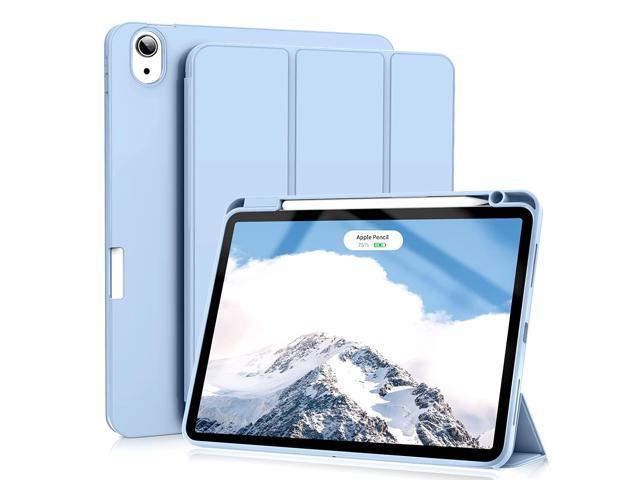 Ipad Air 5Th Generation Case / Ipad Air 4Th Gen Case With Pencil Holder, Supports Pencil Charging, Auto Wake/Sleep, Lightweight Soft Back Cover.