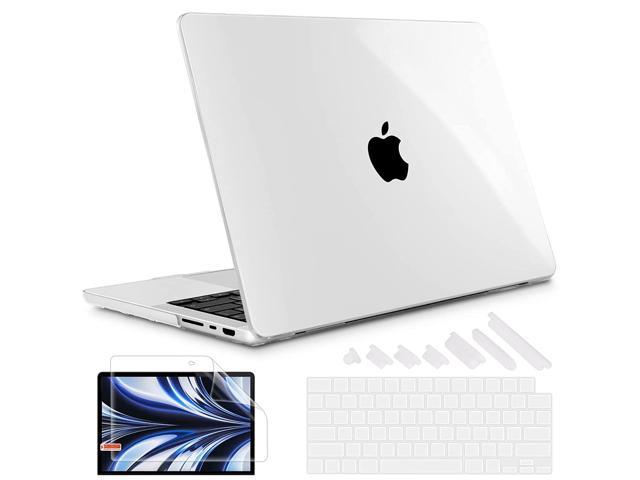 Newest For Macbook Pro 14 Inch Case 2021 Release Model M1 A2442 Pro/Max Chip, Screen Protector Keyboard Cover Dust Plug Crystal Clear Hard Shell.