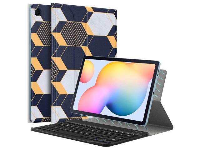 Keyboard Case For Samsung Galaxy Tab S6 Lite 10.4 2020/2022 (Sm-P610/P615/P613/P619), Magnetic Cover Shell Case With Removable Wireless Keyboard.