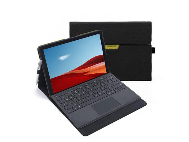 Surface Pro X Case, Protective Case With Stand For Surface Pro X 2019, Ultra Slim Smart Cover Compatible With Type Cover Keyboard, Pencil Holder.