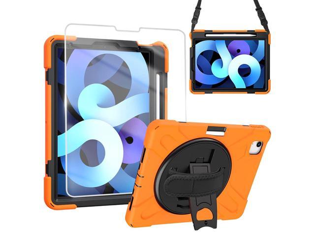 Ipad Air 5 / Air 4 Case, Ipad Case 10.9 Inch 2022/2020 With Screen Protector Stand Hand Strap Shoulder Belt Heavy Duty Shockproof Case For Ipad Air.