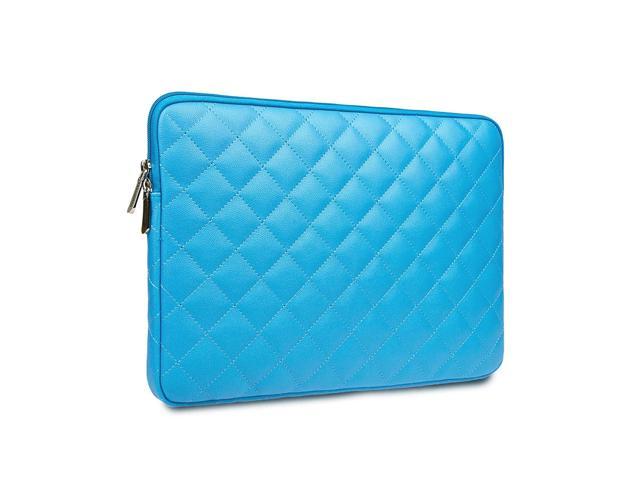 15.6 Inch Laptop Sleeve Diamond Pu Leather Case Protective Shockproof Water Resistant Zipper Cover Carrying Bag Compatible With 15.6' Notebook.