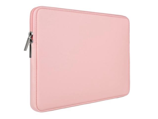 15 Inch Laptop Sleeve Soft Pu Leather Case Protective Water Resistant Cover Padded Carrying Computer Bag Compatible With 15.4 Macbook Pro, New Xps.