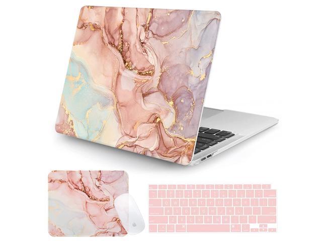 Compatible Macbook Air 13 Inch Laptop Case 2020 2019 2018 Released A2337 M1/A2179/A1932, Colorful Marble Case For Macbook Air 2020 With Keyboard.