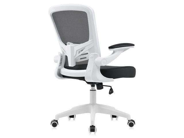 8AM Office Office Chair, Ergonomic Desk Chair with Adjustable Height Lumbar Support and Computer Chair with Wheels and Flip-up Arms, Swivel Task.
