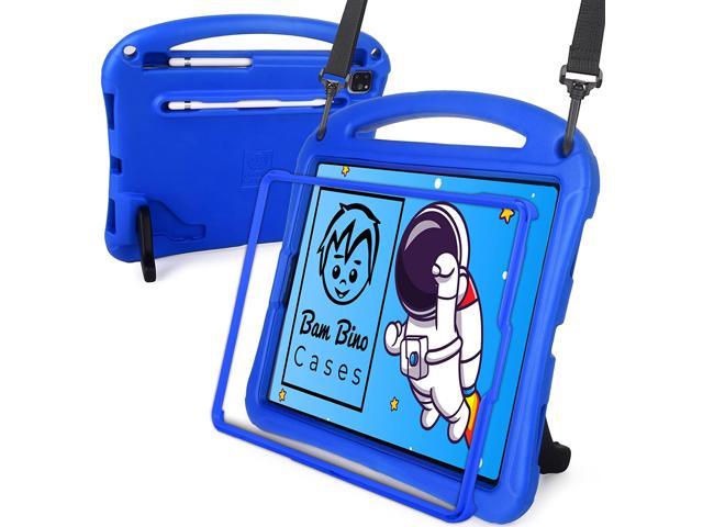 Bam Bino Space Suit [Rugged Kids Case] for iPad Pro 12.9 2020 2018 4th 3rd Generation Designed in Australia Screen Guard, Pencil Holder, Strap.