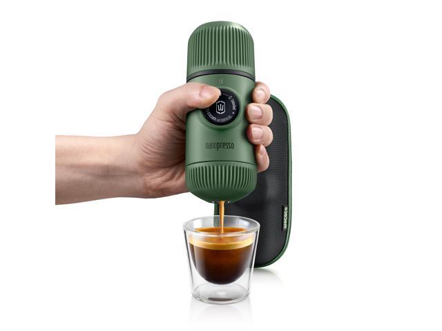 WACACO Nanopresso Elements Portable Espresso Maker bundled with Nanopresso Protective Case, 18 Bar Pressure, Extra Small Travel Coffee Maker,. photo